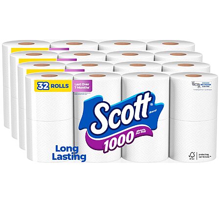 64-Pack Scott Toilet Paper for $51.28!