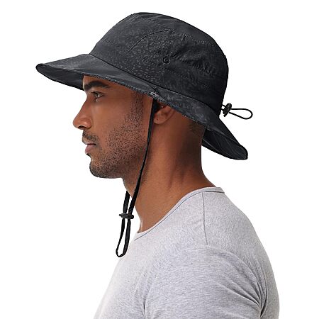 Zooron UPF 50+ UV Protection Lightweight Safari Sun Hat (Army Green or Black) $5