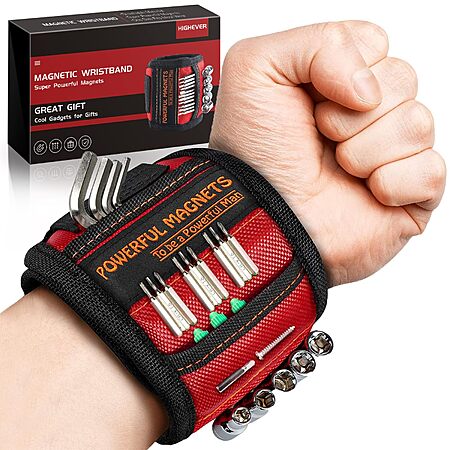 [Prime] HIGHEVER Magnetic Wristband for Small Tools, Screws, Nails ...