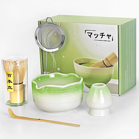 [Prime] 5-Piece CL FUN Matcha Whisk Set (Green) $8.36 + Free Shipping ...