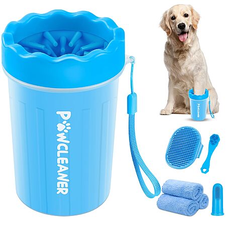 7-in-1 Comotech Dog Paw Cleaner for Dogs & Cats (Medium, Blue) $3.98 + Free Shipping w/ Prime or on $35+