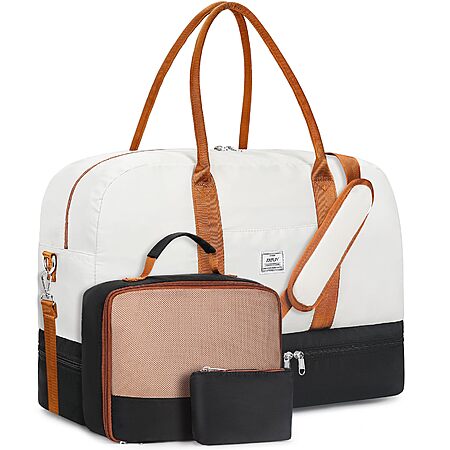 3-Piece 21" IBFUN Large Travel Duffle Carry On w/ Crossbody Bag & Toiletry Bag $18 + Free Shipping