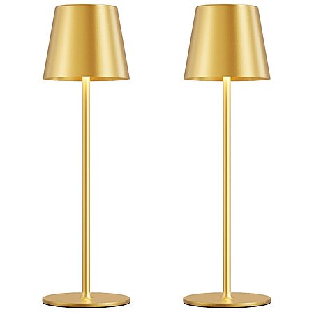 [Prime] 2 Pack 5000mAH Cordless Rechargeable Table Lamp (Black) $13.99 + Free Shipping