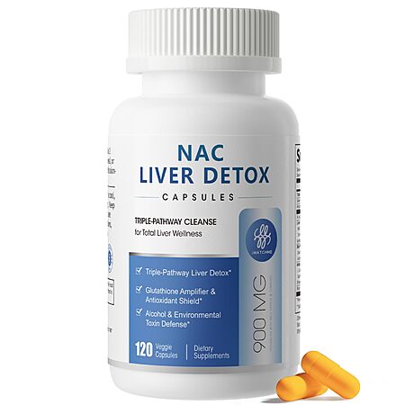 120-Ct 900mg iMATCHME NAC Liver Detox Antioxidant Supplement Capsules $10.80 w/ S&S