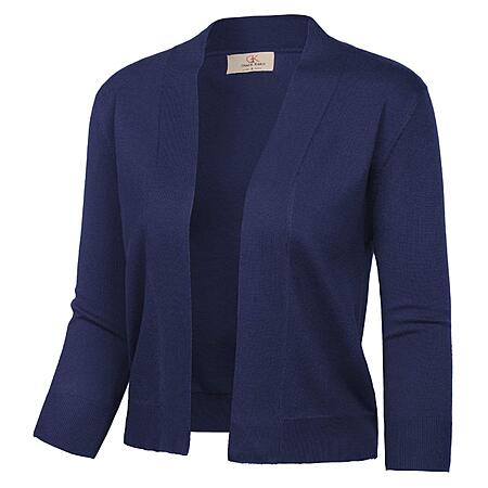 GRACE KARIN Women's Knit Cropped 3/4 Sleeve Cardigan Sweater $8.49 + Free Shipping w/ Prime or on $35+