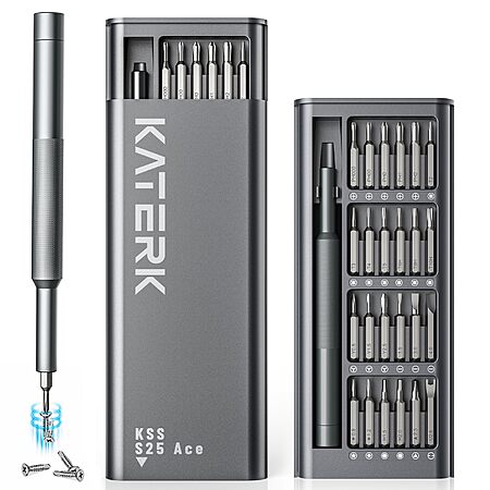 Katerk 25-in-1 Precision Magnetic Screwdriver Set Kit $4.93 + Free Shipping w/ Prime or on $35+