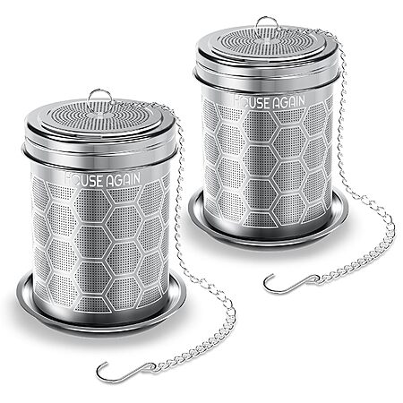 2-Pack House Again Stainless Steel Tea Strainers (Small Hexagon×2) $6.99 + Free Shipping w/ Prime or on $35+