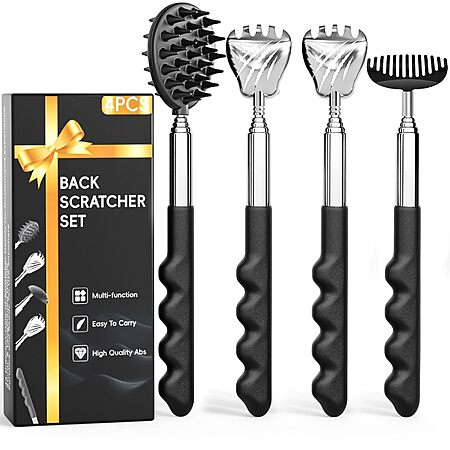 Gumry Telescoping Back Scratcher w/ Different Heads & Rubber Handles (Various) $4.79 + Free Shipping w/ Prime or on $35+