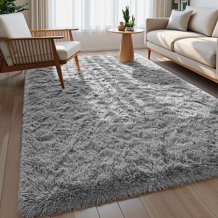 [Prime] 4'x6' Macgace Super Soft Fluffy Area Rug w/ Non-Slip Backing $8.99 + Free Shipping