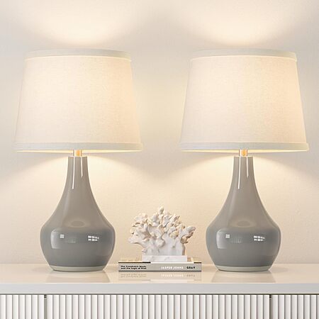 [Prime] 2-Pack 19.4" Seealle Modern Ceramic Table Lamps $24.99 + Free Shipping
