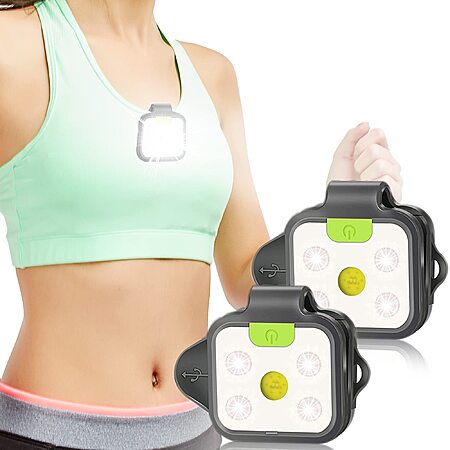 2-Pack EGUKU USB Rechargeable Clip-on Running LED Lights w/ 4 Modes $10.99 + Free Shipping w/ Prime or on $35+