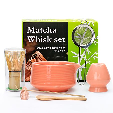 7-Piece Accguan Matcha Whisk Set (Pink or White) $6.49 + Free Shipping w/ Prime or on $35+