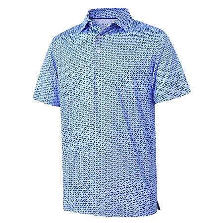 MAELREG Men's Dry Fit Short Sleeve Print Performance Moisture Wicking Polo Shirt (Various) $12.97 + Free Shipping w/ Prime or on $35+