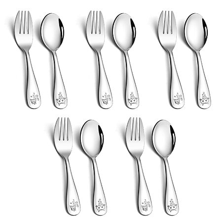 10-Piece LIANYU Stainless Steel Toddler Utensils Set $4.49 + Free Shipping w/ Prime or on $35+