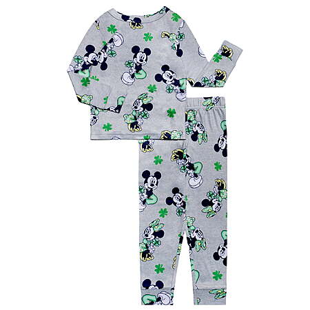 Mickey Mouse Girls Long Sleeve & Pant Pajama Set (Various) $6 + Free S&H w/ Walmart+ or on $35+