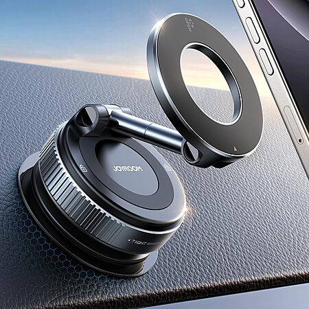 Joyroom 360° Adjustable MagSafe Suction Cup Phone Mount (Dark Blue) $10