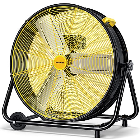 27" VAGKRI 360° Tilt Industrial High Velocity 3-Speed Drum Fan $85 + Free S&H