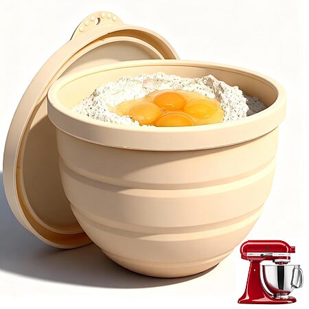 Naerza Collapsible Silicone Bowl Insert w/ Lid for KitchenAid 5-Qt Mixers from $10.85