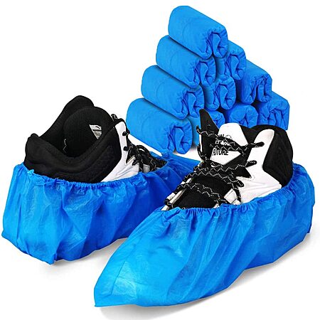 50-Pairs Green Convenience Disposable Shoe Covers $3.49 + Free Shipping w/ Prime or on $35+