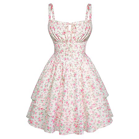 Scarlet Darkness Women's Floral Mini Corset Dress w/ Pockets (Various) $13.50