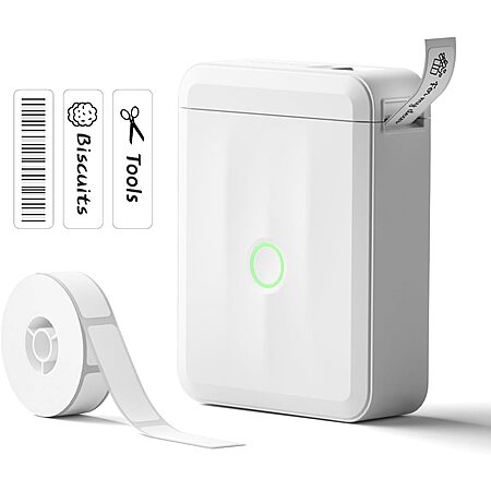 NIIMBOT D110 Bluetooth Label Printer Machine (White) $10