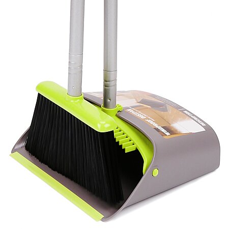 52" TreeLen Standing Upright Sweep Broom & Dustpan Set $12.50