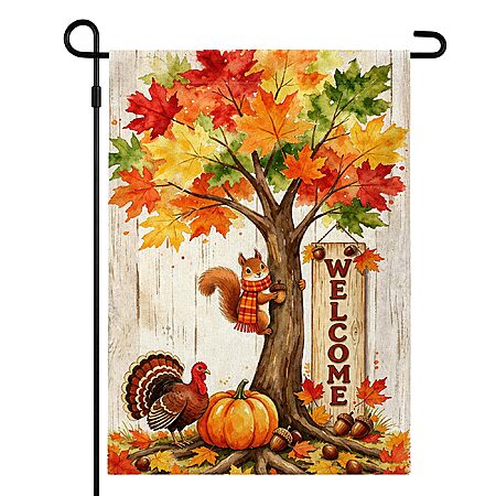 12"x 18" HSHFAMIIY Welcome Fall Garden Flag Decor $3.60