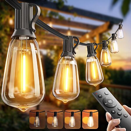 100' (2 x 50') addlon Outdoor Waterproof LED String Lights