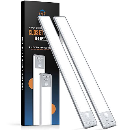 2-Pack 14.8" BLS Rechargeable Under Cabinet Motion Sensor Lights $10.99 + Free Shipping w/ Prime or on $35+