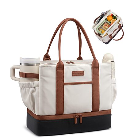 16L LOVEVOOK Insulated Lunch Bag w/ Triple Compartments & Bottle Holder $9.99 + Free Shipping w/ Prime or on $35+