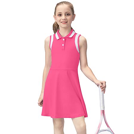 Gogokids Girl's 6Y-14Y Sleeveless Polo Athletic Tennis Dress $4.99 + Free Shipping w/ Prime or on $35+