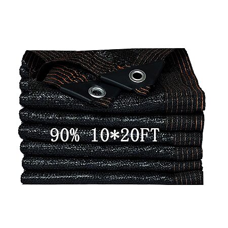 10'x20' yqlbgprj 90% Sunblock Shade Cloth for outdoor w/ Grommets $13.99 + Free Shipping w/ Prime or on $35+