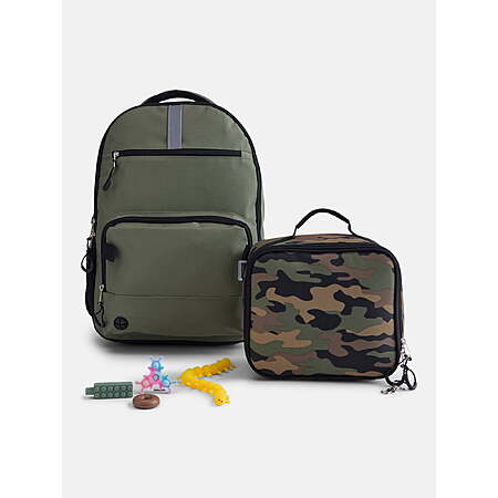 Wonder Nation Kids' Unisex 17" Sensory and Adaptive Backpack and Lunch Box Set (Camouflage or Black) $13.19 + Free S&H w/ Walmart+ or on $35+