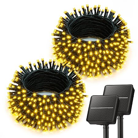 2-Pack 40' Brightown Outdoor Solar String Lights (Warm White) $8.99 + Free Shipping w/ Prime or on $35+