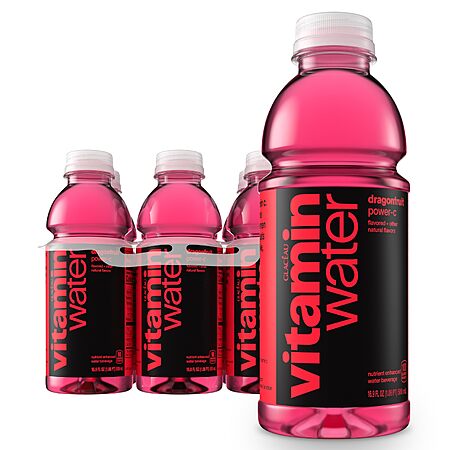 6-Pack 16.9-Oz vitaminwater enhanced flavored Water Beverage (Power-C Dragonfruit) 2 for $10 + Free Shipping w/ Prime or on $35+