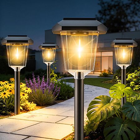 16-Pack Ruboliy Solar Pathway Warm White LED Lights w/ Auto On/Off $26.59 + Free Shipping w/ Prime or on $35+