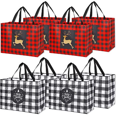 [Prime] 8-Pack YANGTE Extra Large Non-Woven Christmas Gift Bags $9.49 + Free Shipping