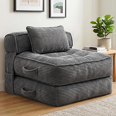 ORWIPO Folding Convertible Sleeper Chair Sofa Bed w/ Pillow (Various) $74.99 + Free Shipping