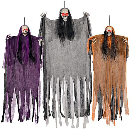 3-Pack Lighted Eye Skeleton Ghost Halloween Hanging Decorations $16.49 + Free Shipping w/ Prime or on $35+