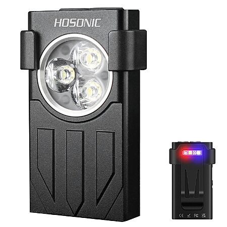 HOSONIC E7 1100-Lumen Rechargeable Mini LED Flashlight w/ Clip & Magnetic Base $10.99 + Free Shipping w/ Prime or on $35+