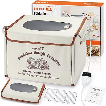 36L Uoxfill Folding Bread Proofing Box w/ Temp Control & 48H Timer $25 + Free S&H