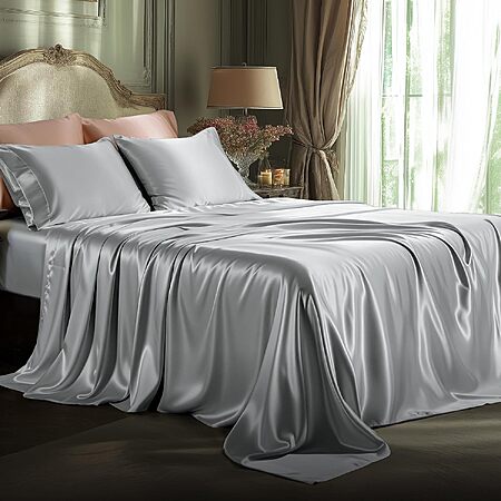 4-Piece Bedsure Queen Satin Sheet Set w/ 15" Deep Pocket $11.49 + Free Shipping w/ Prime or on $35+