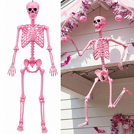 2-Pack 5.5' Watayo Halloween Large Pink Skeleton w/ Movable Joints $37.49 + Shipping is free