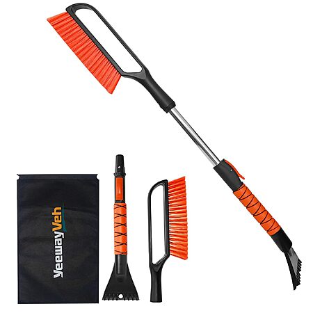 35" YeewayVeh 2-in-1 Car Snow Brush & Ice Scraper (Orange) $8.39 + Free Shipping w/ Prime or on $35+