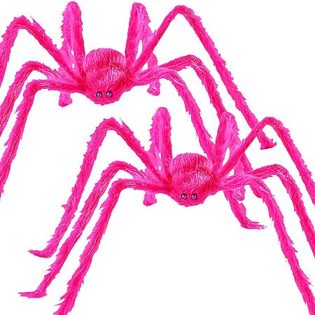 Wymulot Halloween Giant Hairy Spider Decorations (2 Styles)