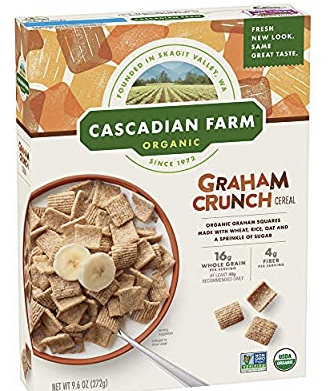 Amazon has 9.6 oz Cascadian Farm Organic Graham Crunch Cereal Box for $2.25 with S&S