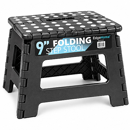9" Folding Step Stool [Assorted Colors] $6.73 or Less