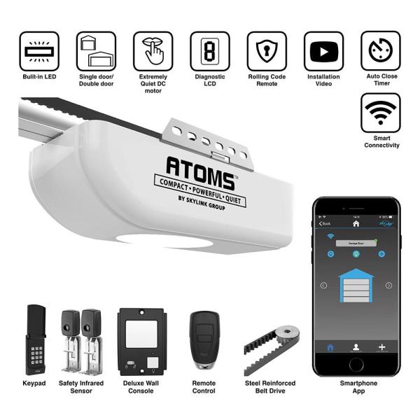 SkyLink 1/2 HPF Garage Door Opener with Quiet DC Motor Belt Drive with Wi-Fi @ HomeDepot $130 + FS