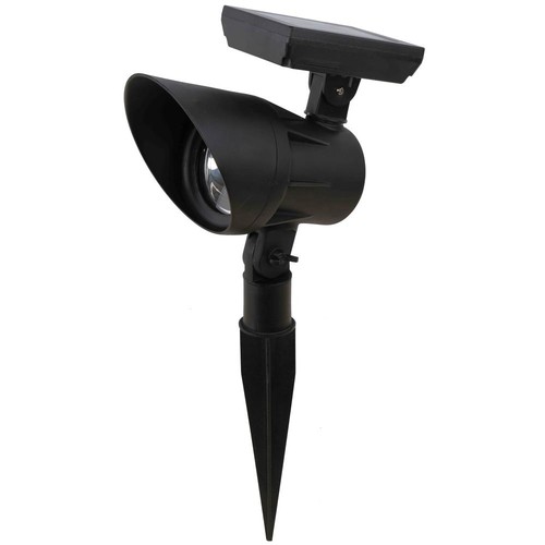 Home Depot Solar Black Outdoor Integrated LED 3000K Warm White 20 Lumen Landscape Spot Light $6.88