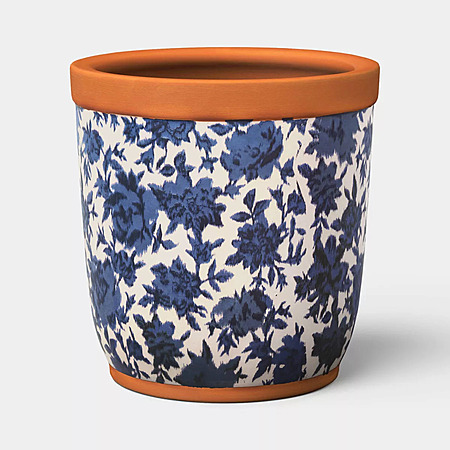 Terracotta Outdoor Floral Patterned Planter (6